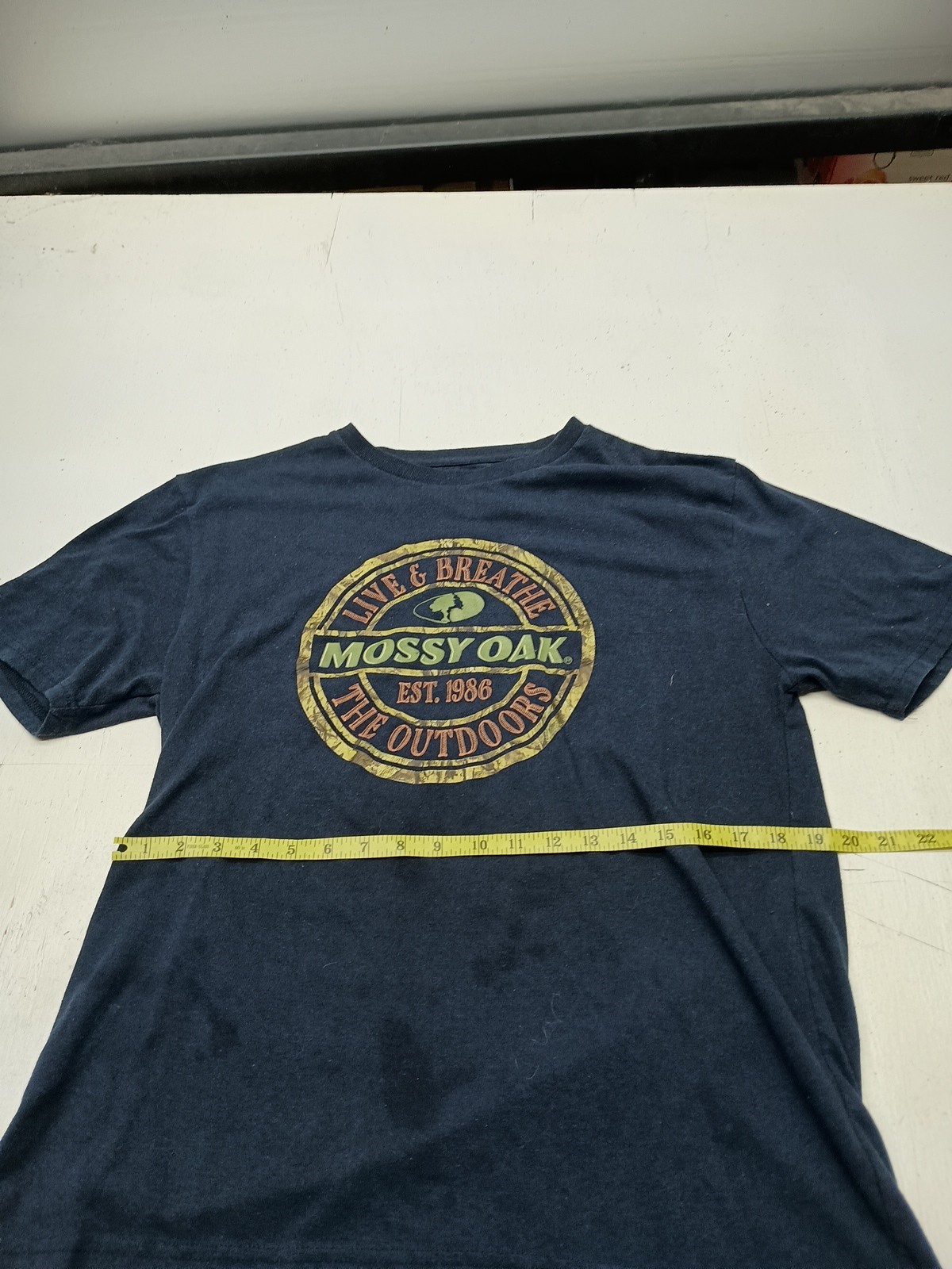 Large Mossy Oak Blue Live Breath Outdoors Logo Short Sleeve Tee gallery