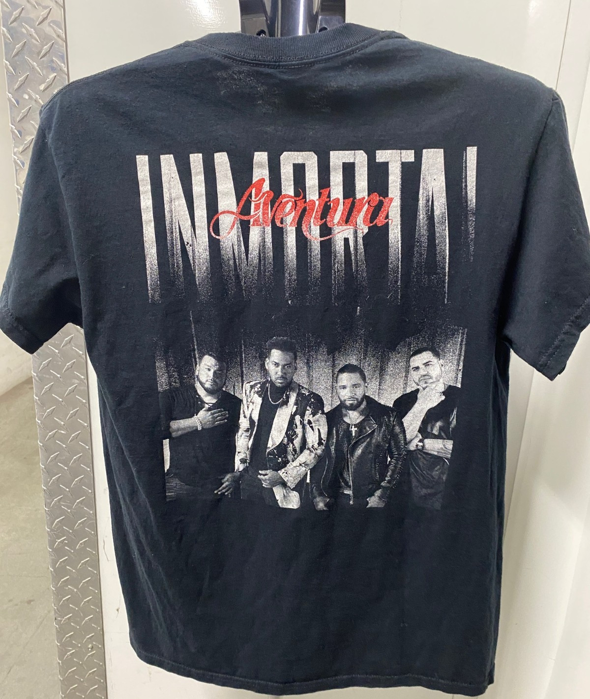 Aventura “Inmortal” BACHATA Black Double Sided The Thread Shop T Shirt SZ M