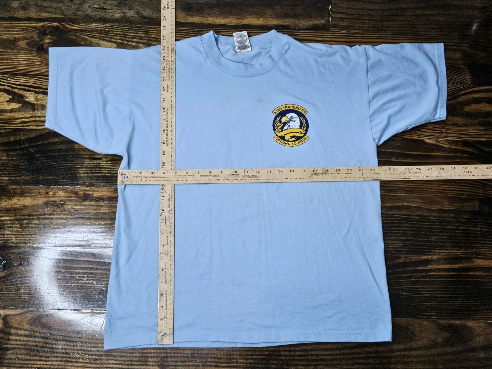 Vintage Air Force 322nd Training Second 2nd To None T Shirt XL Blue Army Eagle gallery