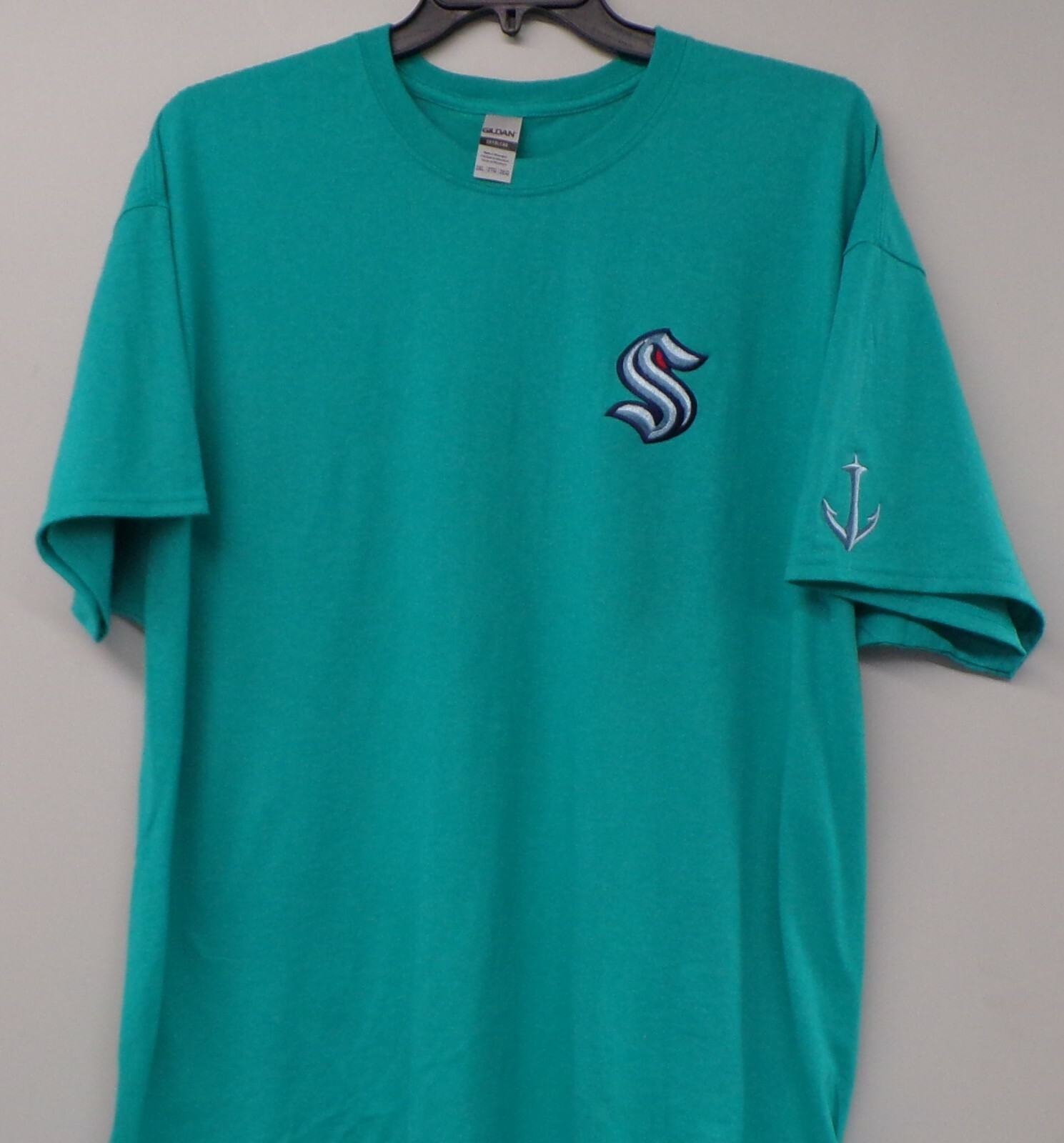 Seattle Kraken S NHL Hockey Embroidered T-Shirt S-6XL, LT-4XLT New gallery