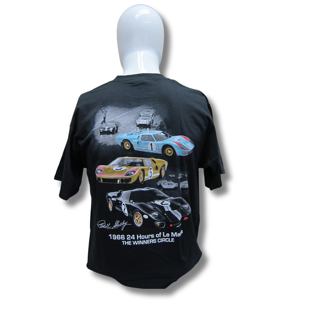 Ford Shelby Logo GT40 1966 Le Mans Cars Cotton T-Shirt Black Official Licensed gallery