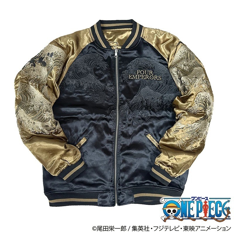 Karakuri Soul x ONE PIECE FOUR EMPERORS Sukajan LUFFY SHANKS BUGGY TEACH 2XL gallery