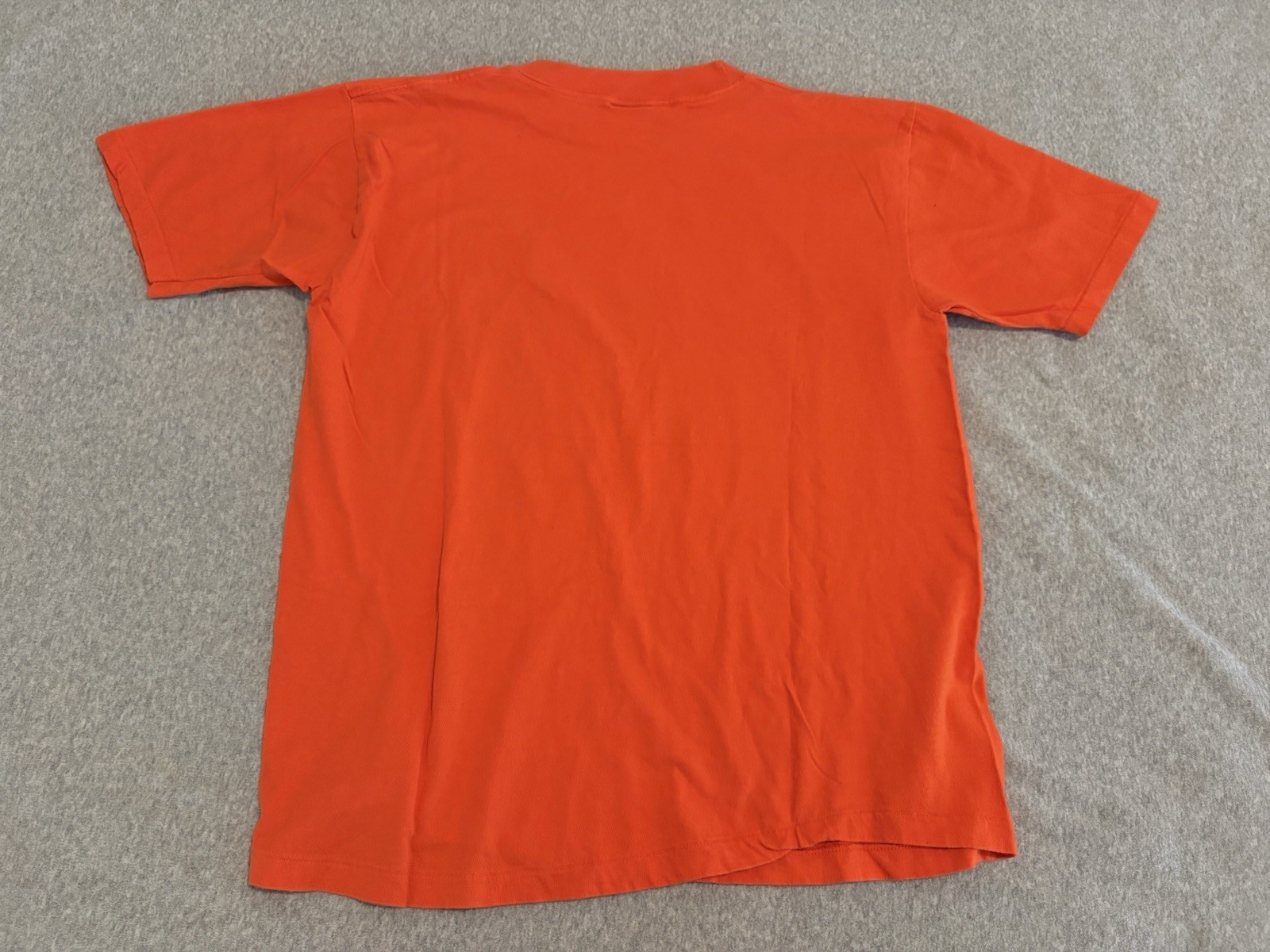 Vintage Diamond Star Skeleton Shuffle Halloween Orange Shirt Made in USA Large gallery