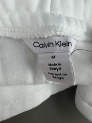 CK Calvin Klein Mens White Logo Monogram All Over Print Sweatshorts Size M