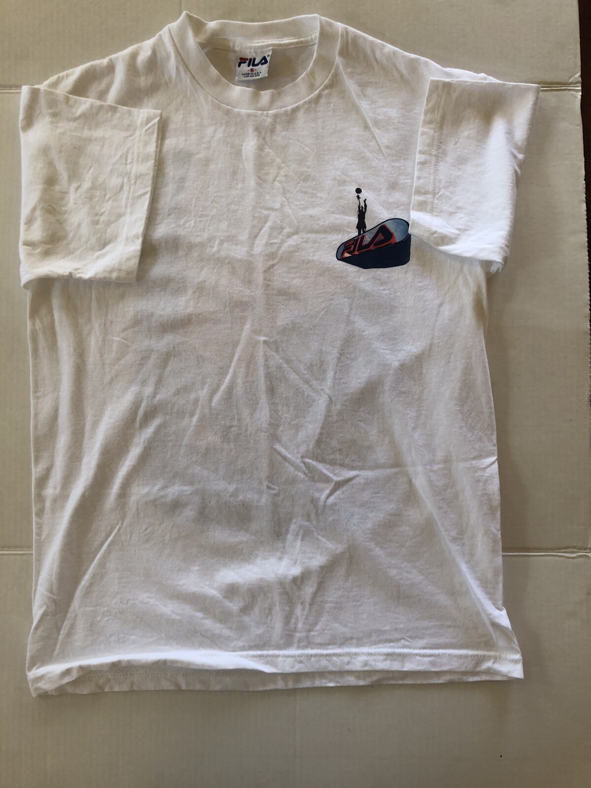 Grant Hill 33 Fila Vintage NBA T Shirt Tee 90s Size S Made in USA gallery