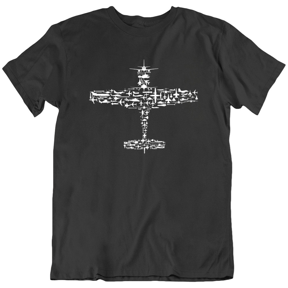 Aviation T-Shirt Fighter Jet Airplane Pilot Gift Military Aircraft Graphic Tee gallery