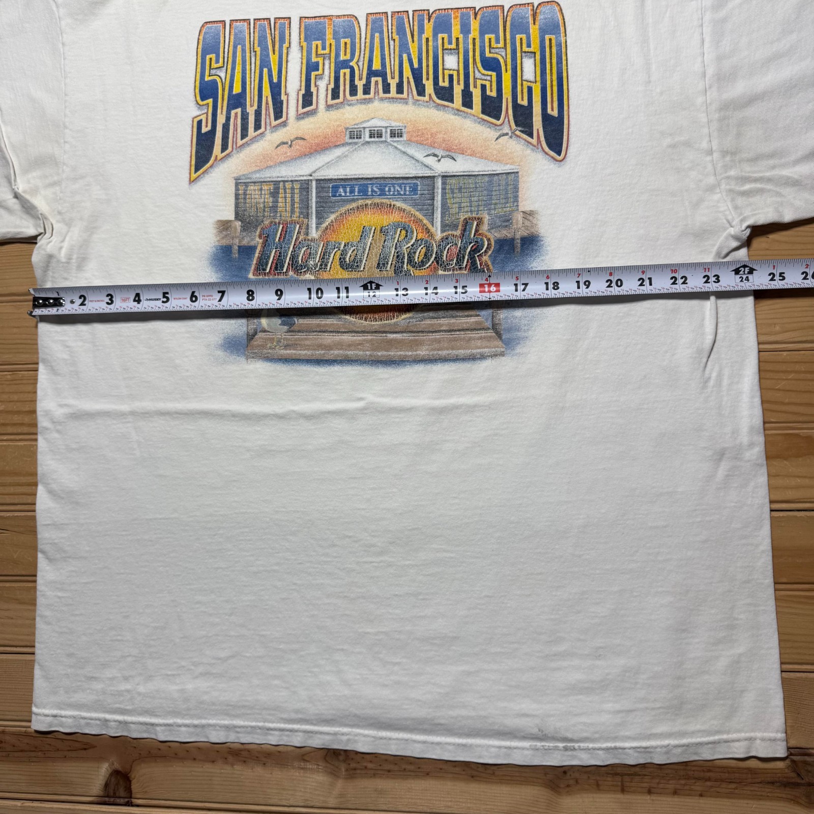 Vintage Y2K Hard Rock Cafe San Francisco California Graphic Souvenir T-Shirt XL gallery