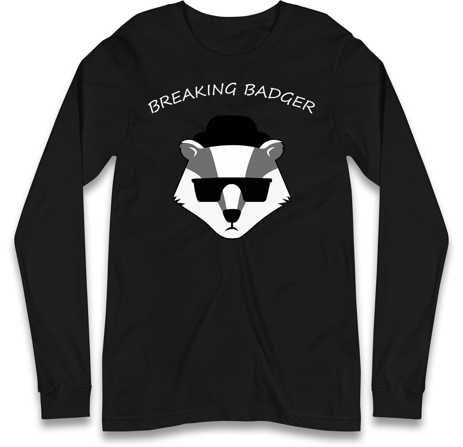 Breaking Badger Long Sleeve T Shirt,Cute Chemistry Parody Tee,Funny Science Gift gallery