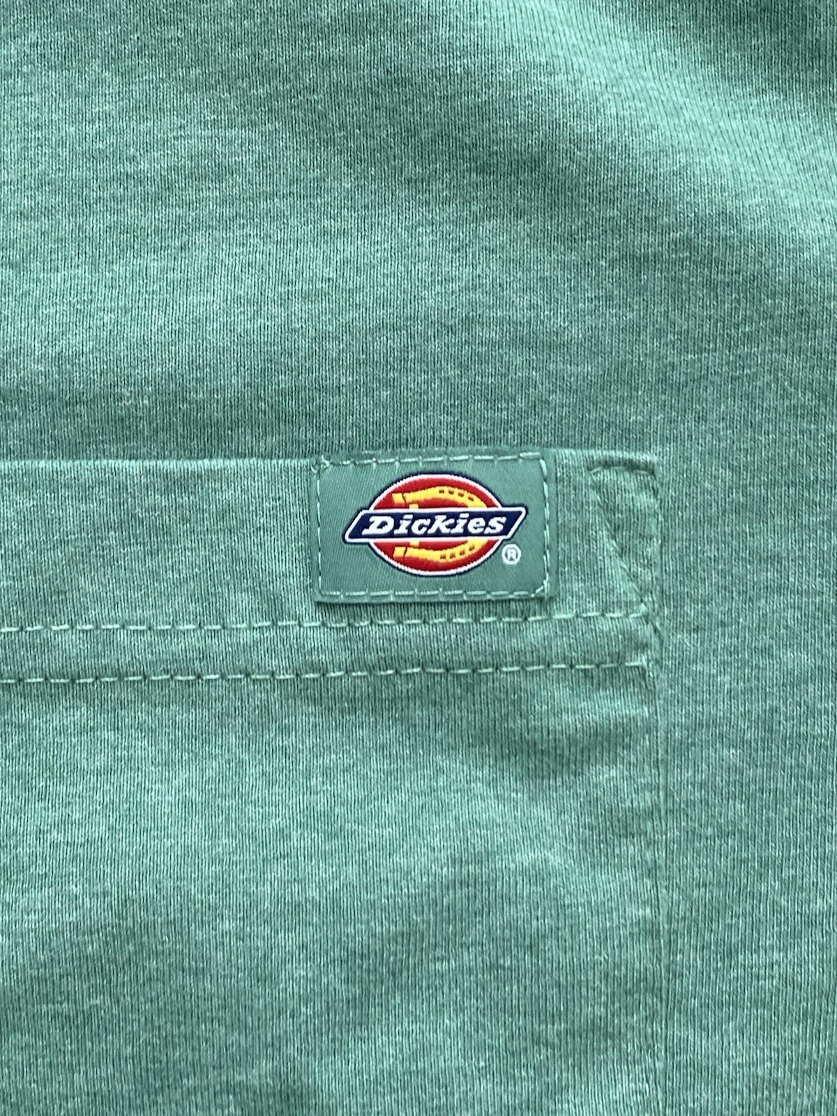 Dickies TShirt Men’s Size Large Classic Dickies Logo On Pocket 50%Cotton 50%Poly gallery