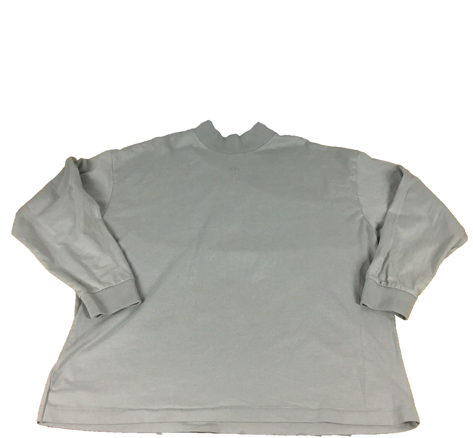 Adidas Basketball Mens Large Gray Mock Neck Long Sleeve Graphic T-Shirt L gallery