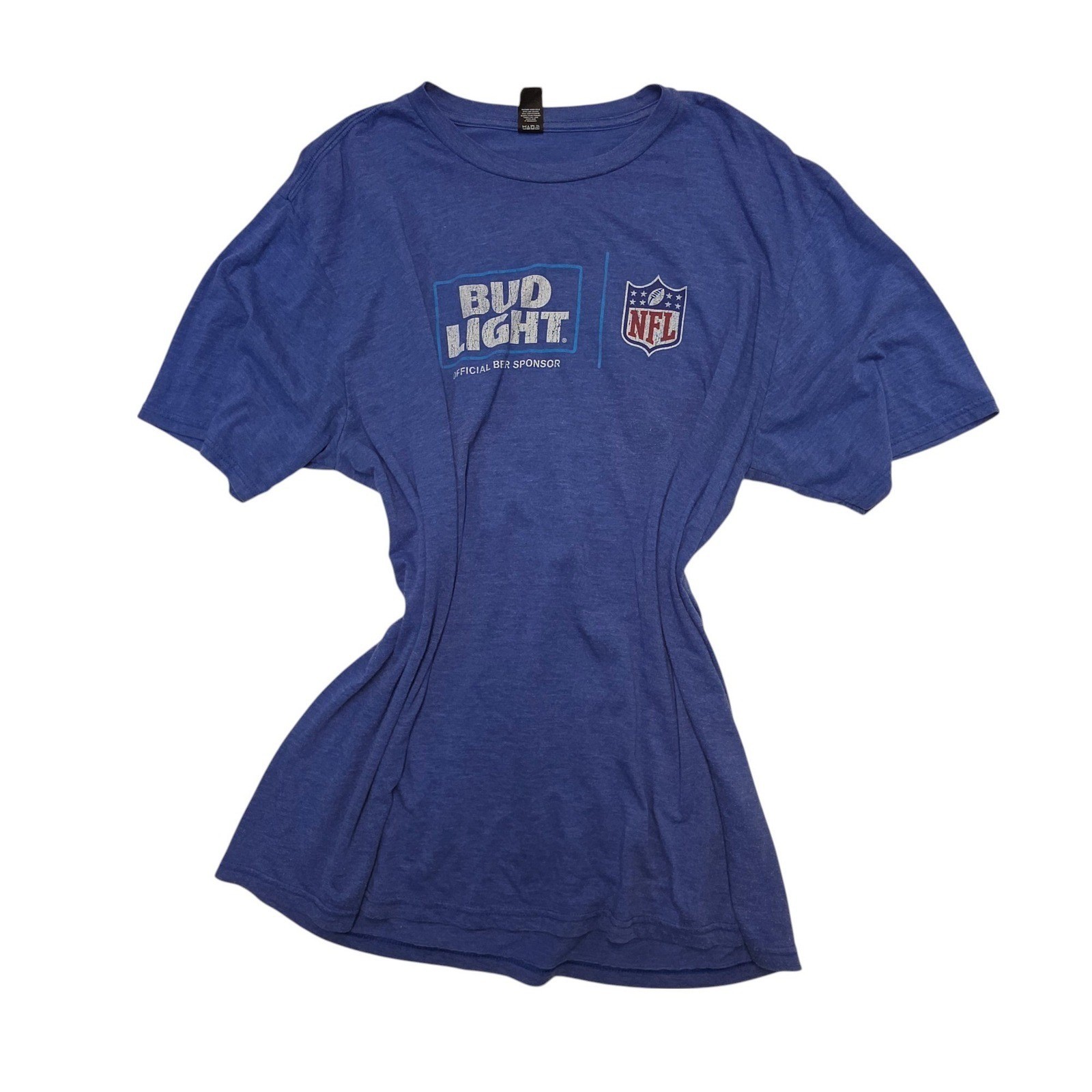 Bud Light NFL Official Beer Sponsor Tri-Blend T-Shirt 2XL Gorpcore Promotional gallery