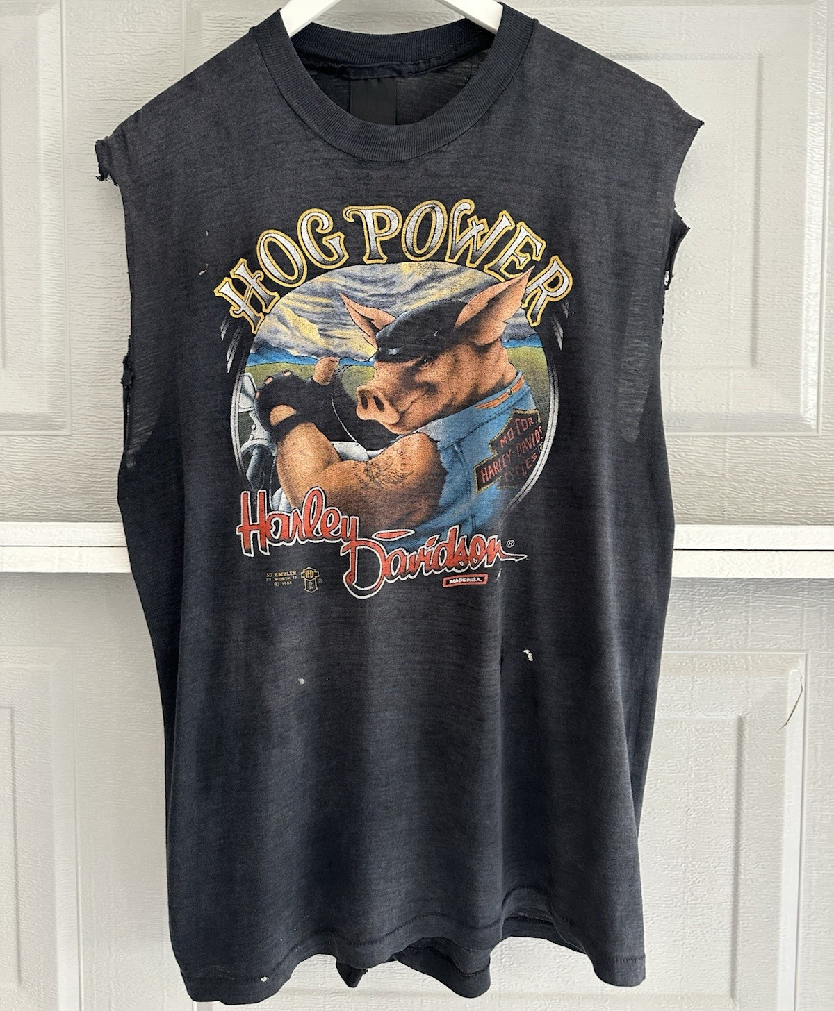 Vintage 3d emblem Harley Davidson Hog Power shirt gallery