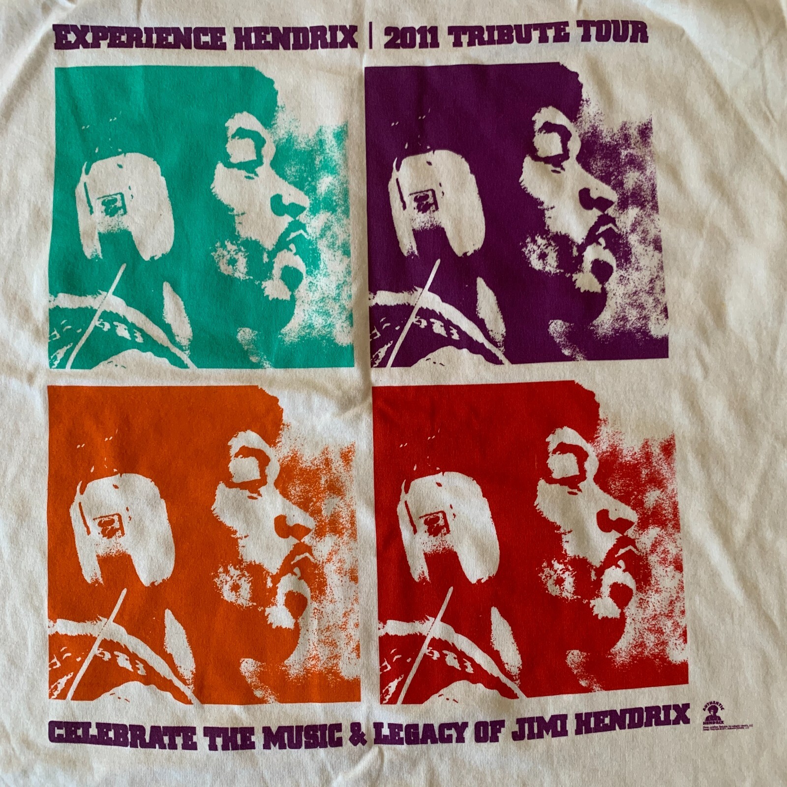 Jimi Hendrix Experience Shirt Adult Men's Large 2011 Tribute Tour Deadstock New gallery