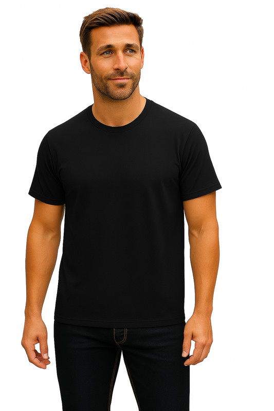 Men’s Black crew neck t-Shirts| white |multipack  | Soft Cotton | 3X – Large