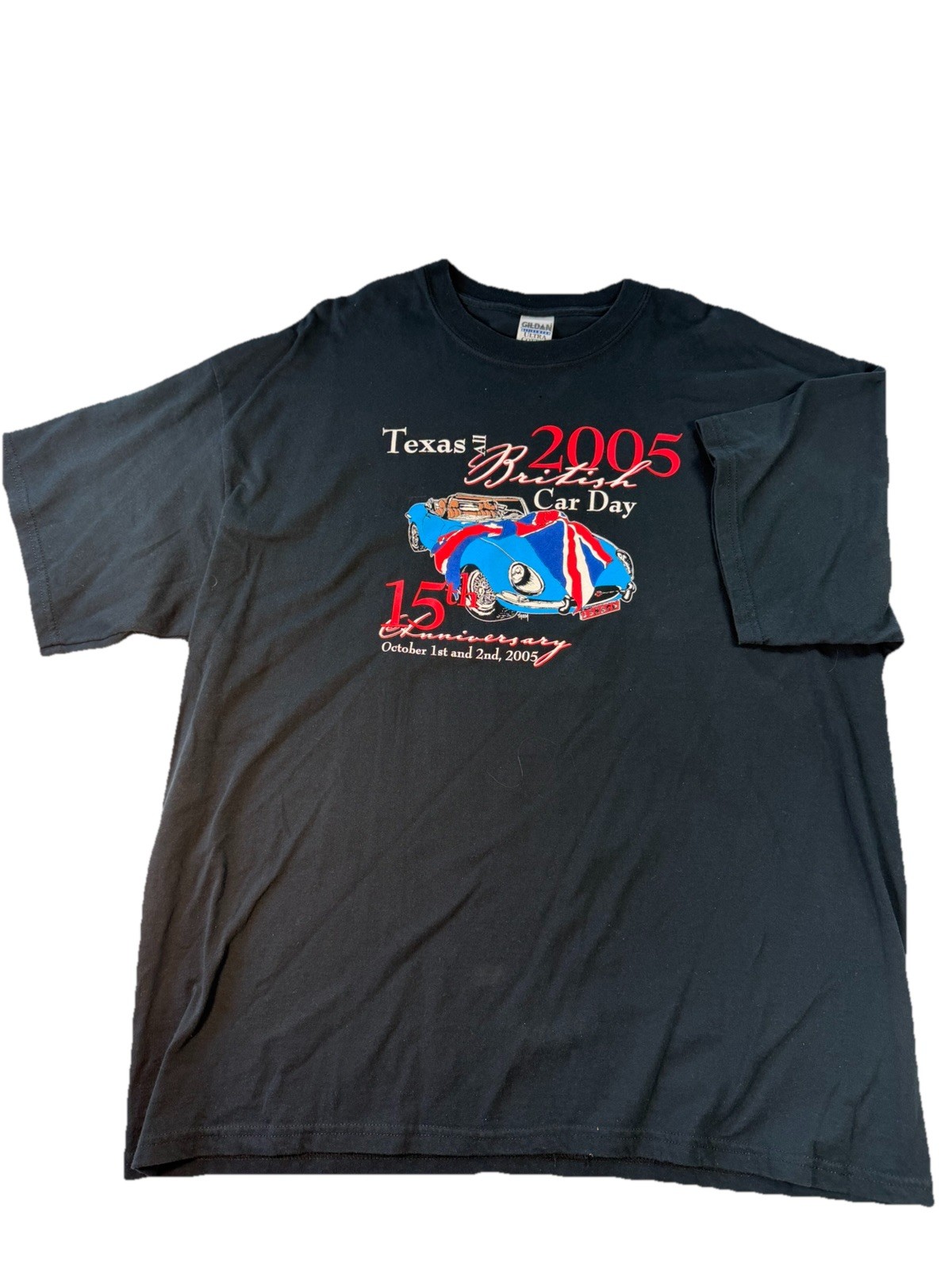 Vintage 2005 All British Car Day 15th Anniversary 2XL Austin TX Tee gallery