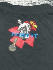 Chess Pieces Request Adult Size Large Vinyl Print T-Shirt Rare