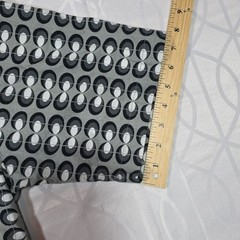 No boundaries Short Sleeve Shirt Button Up Black/white Geometric Pattern Cotton