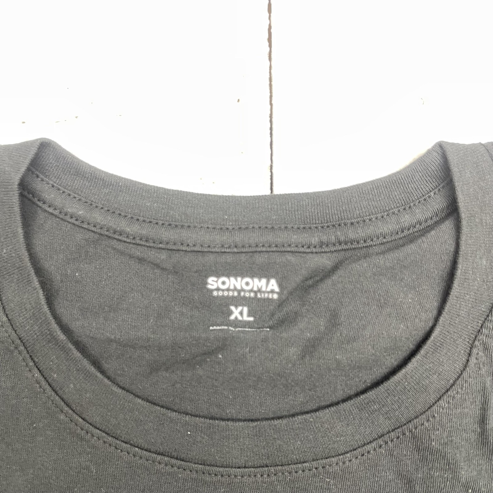 Sonoma Goods For Life Shirt Mens XL Black Essential Tee Crewneck Stretch Tagless gallery