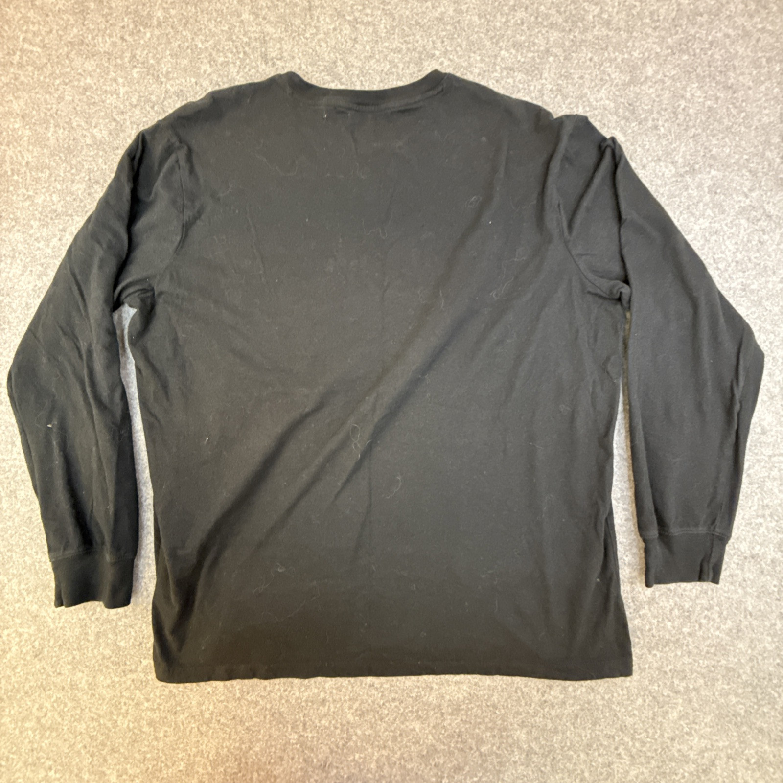 Sanoma Weekend Tee Mens Long Sleeve Pullover 100% Cotton Easy Care Black Size XL gallery