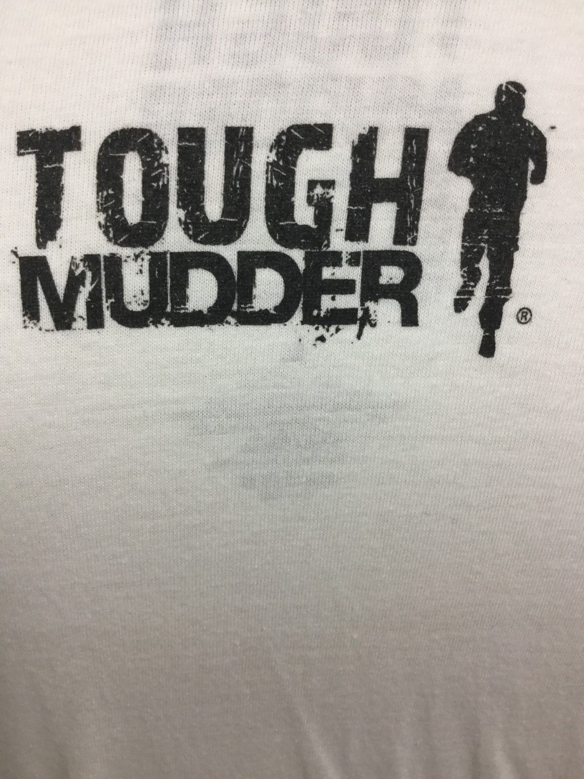 NATURALLY TOUGH MUDDER T SHIRT MENS CHALLENGE GYM JOG RUN WHITE SPORTS GEAR T56 gallery