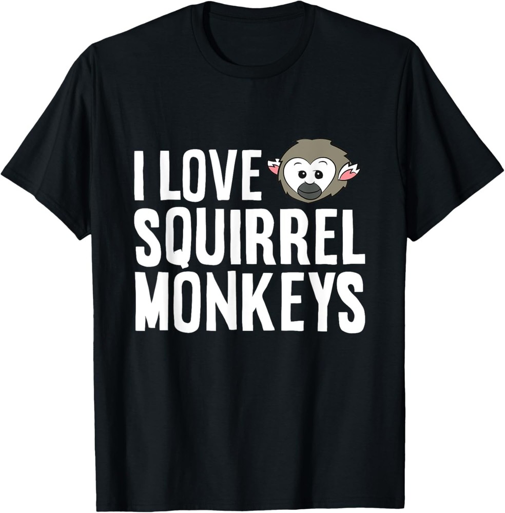 Squirrel Monkey Lover Ape Primate I Love Squirrel Monkeys T-Shirt