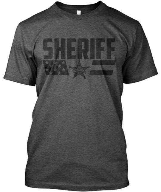 Sheriff Charcoal – Premium T-Shirt Made in the USA Size S to 5XL