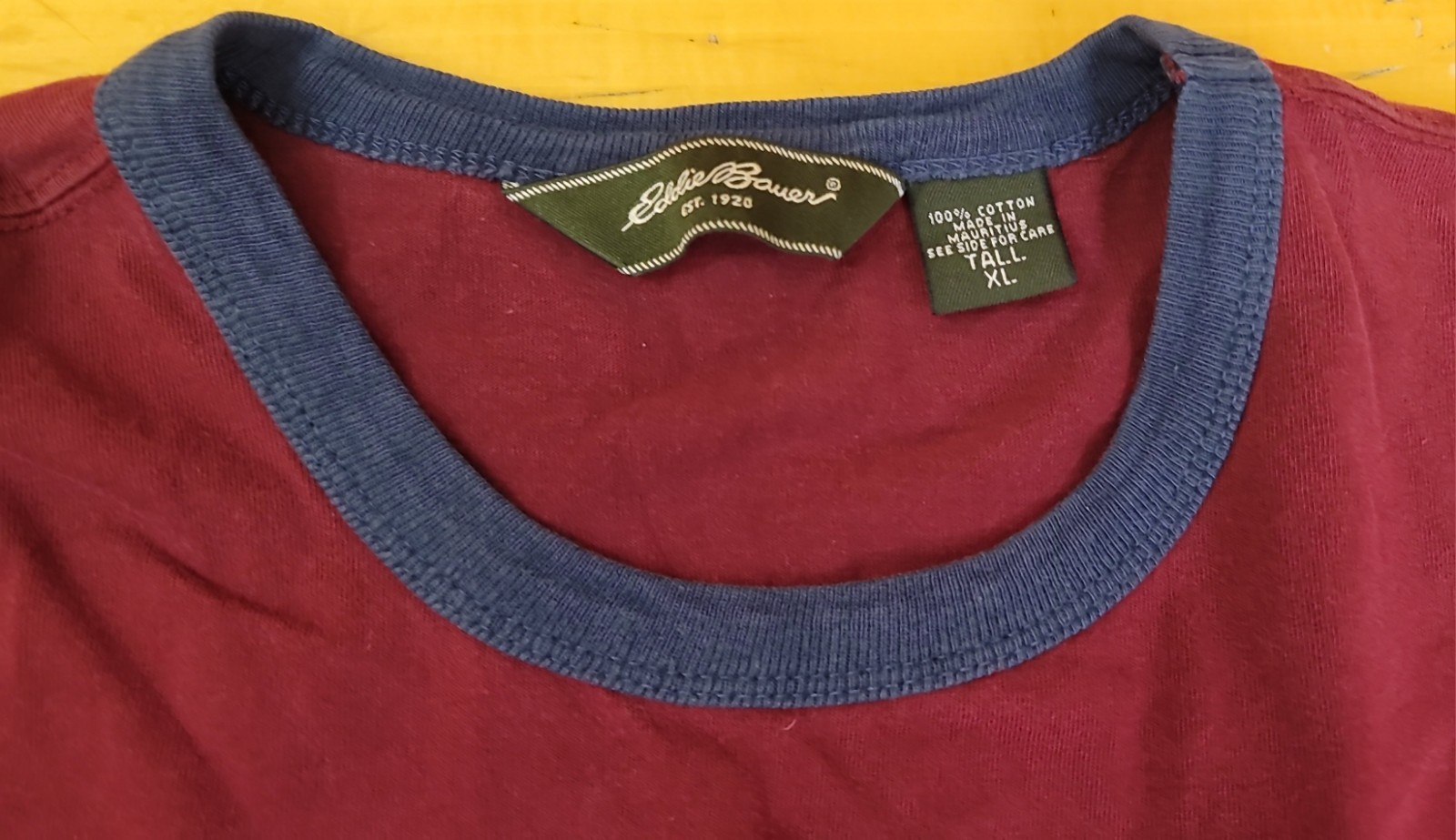 Eddie Bauer Mens XL Red Graphic Northwest Original Outfitter SS Cotton T-Shirt gallery