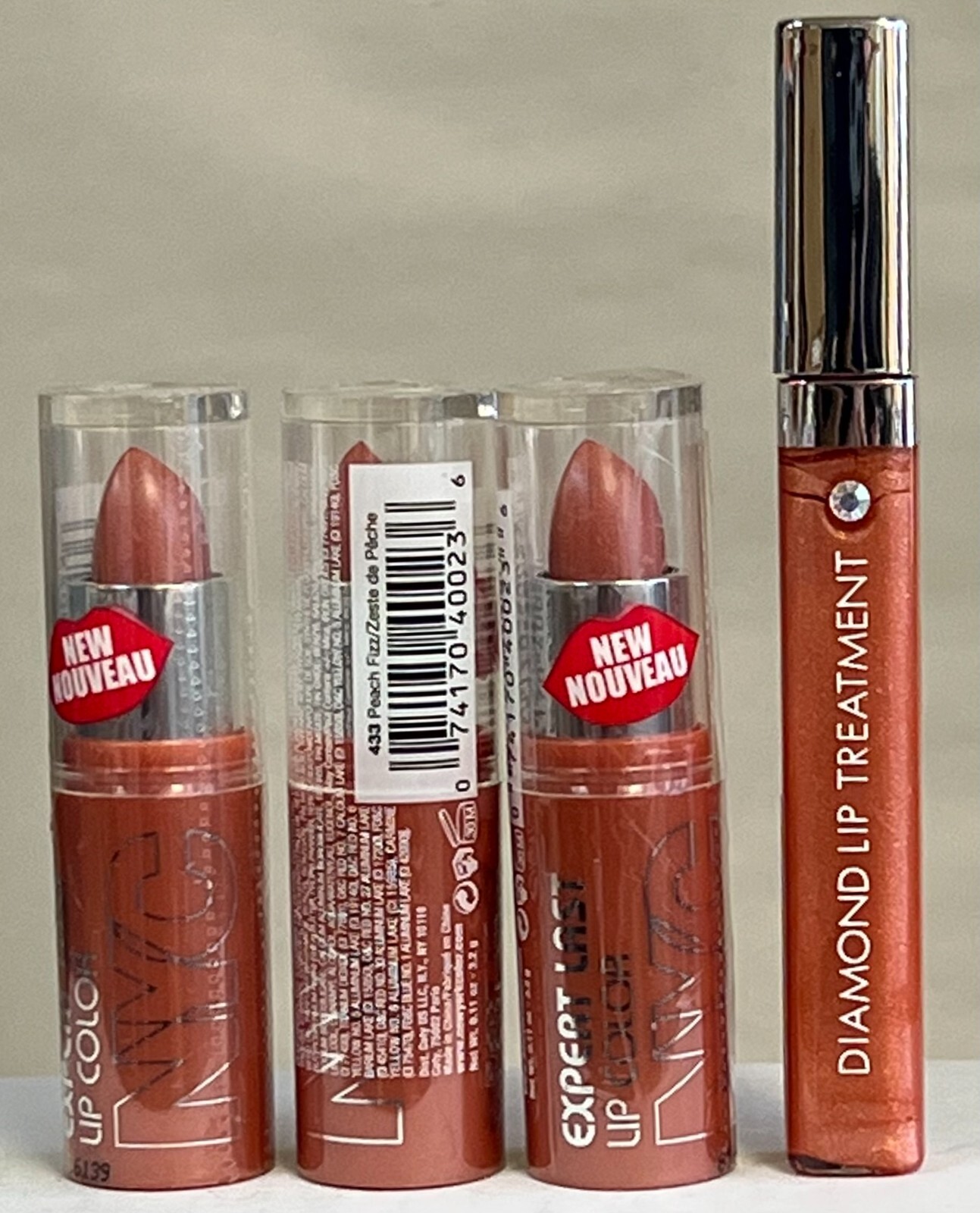 6 NYC New York Color  Expert last Lip Color PEACH FIZZ 433 Sealed + please read