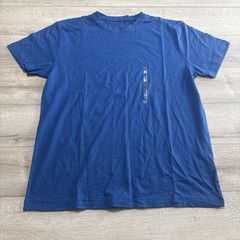 NWT Tek Gear Blue Performance Tee Men’s Large 100% Cotton Short Sleeve Crew Neck