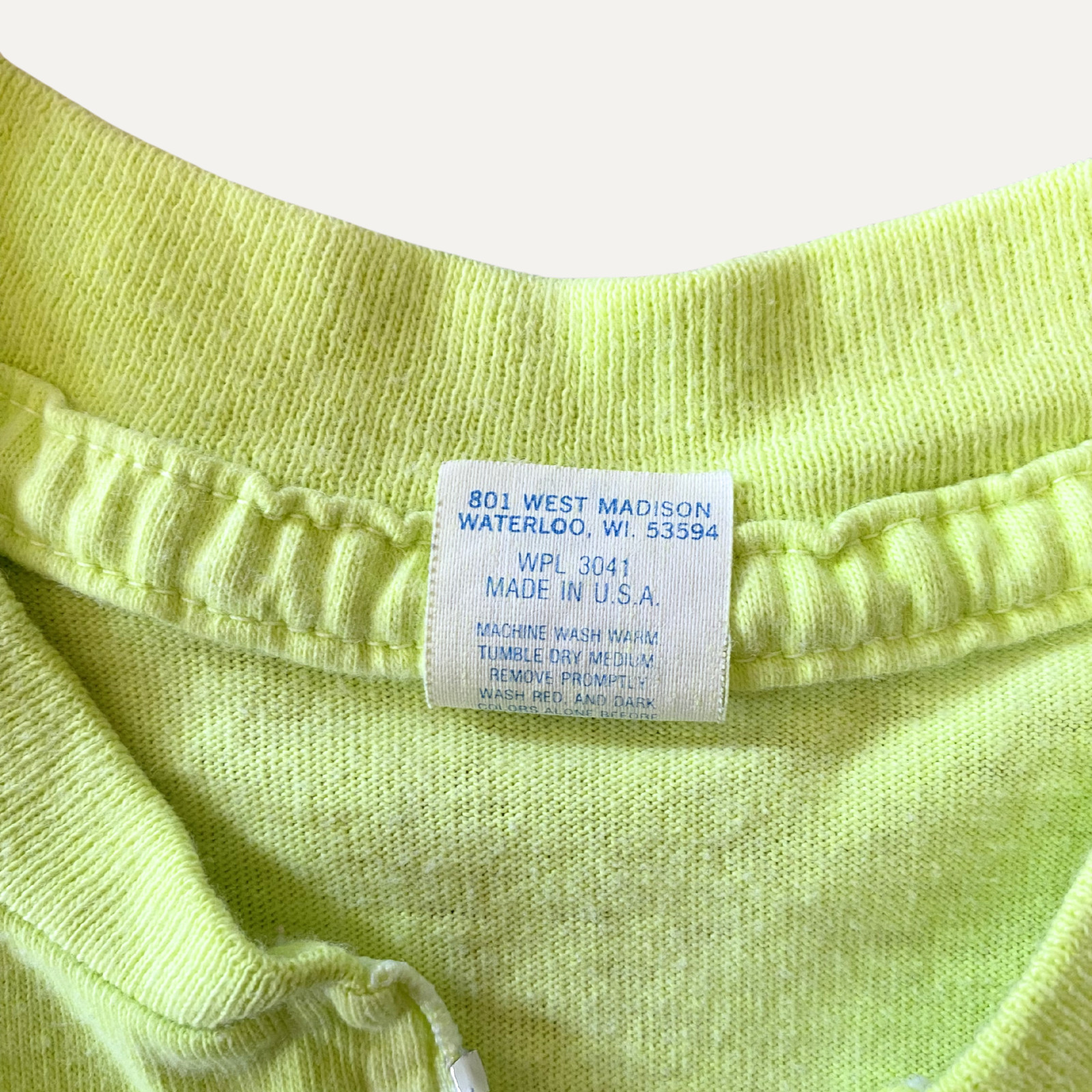 Vintage Trek cycling neon bike top size small / medium made in USA gallery