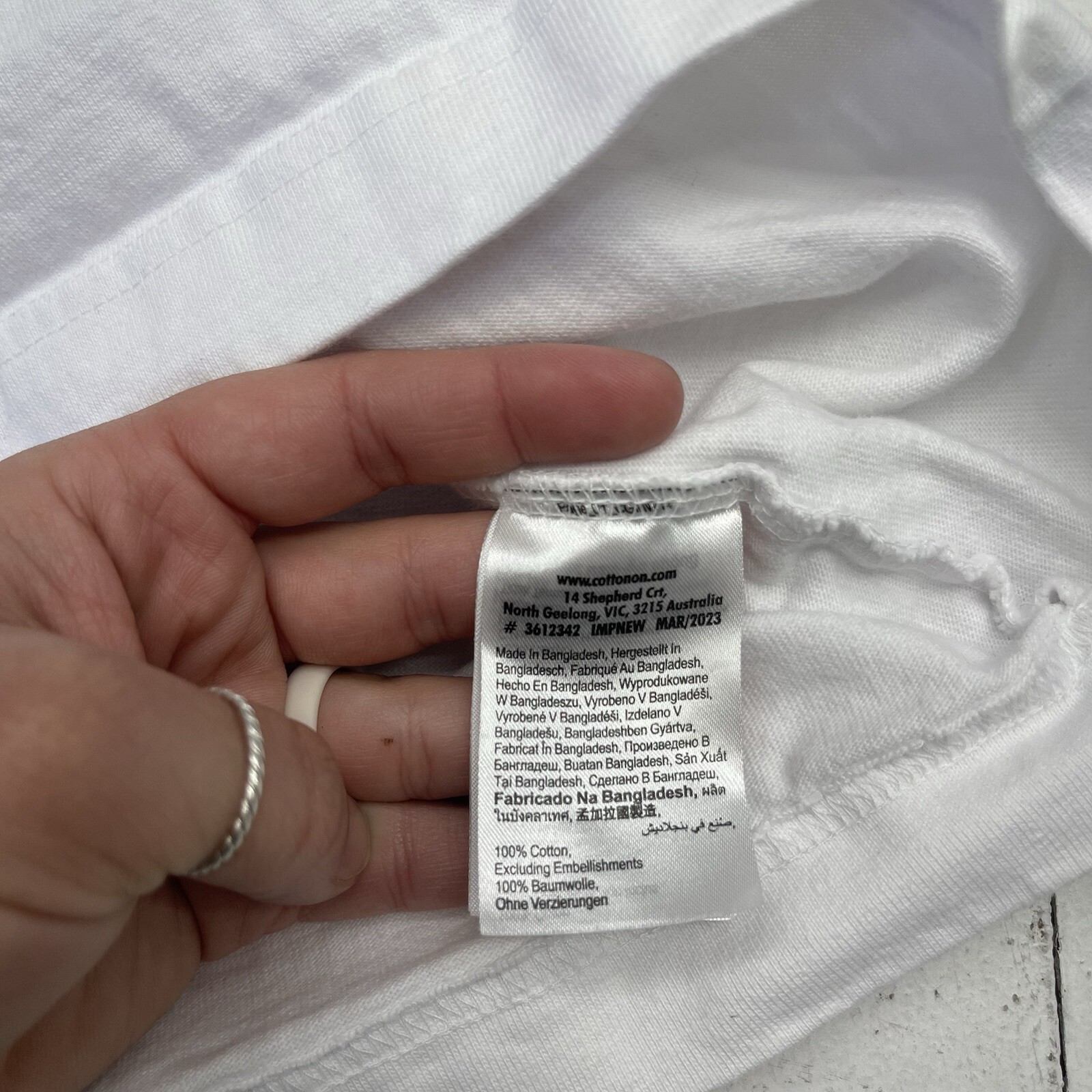 Cotton On White Heavy Weight Volume Archive T Shirt Mens Size Medium gallery