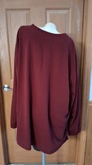 Foundry’s Henley Tee Wine Long Sleeves 3 Buttons Big and Tall Men 4XLT