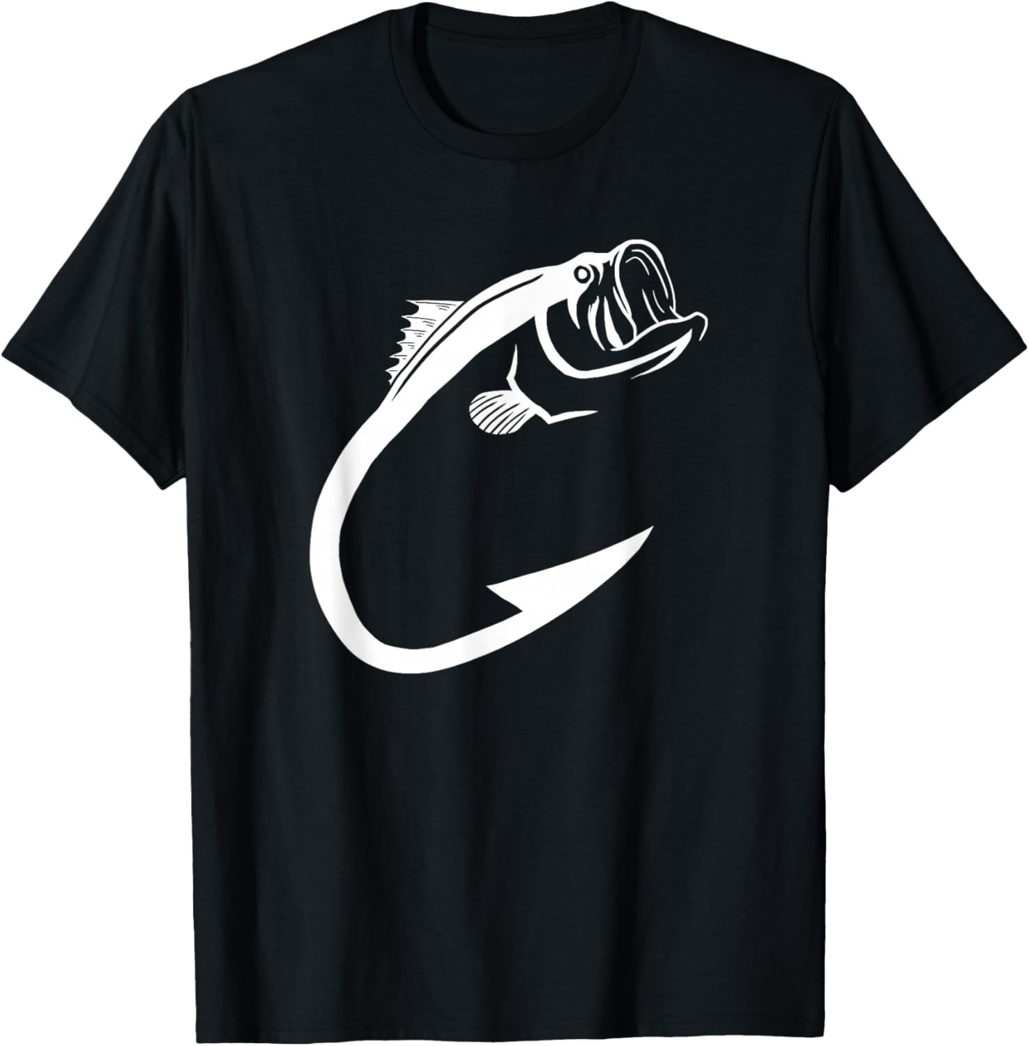 Fish Hook Minimal Art Cool Fishing Lover Art Lover Gift T Shirt gallery