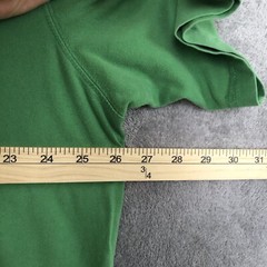 Duluth Trading Co Longtail T Tee Shirt Green Relaxed Short Sleeve Large Mens