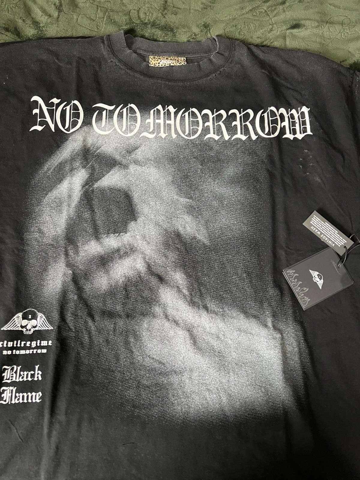 No Tomorrow x Civil Regime - Pain FMR Ripped Oversized Vintage - Size 3xl - NWT gallery
