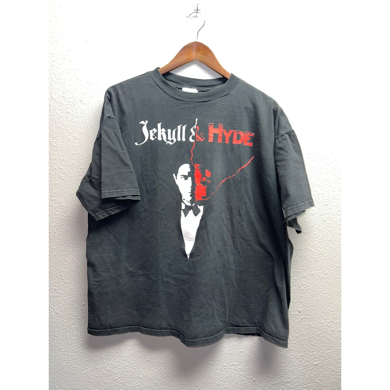 Vintage Jekyll And Hyde Shirt Musical Play Graphic Black Tultex 90s 1990s Tee XL gallery