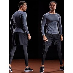 Compression Long Sleeve T Shirt Men Elastic Training T-shirt Gym Fitness Workout
