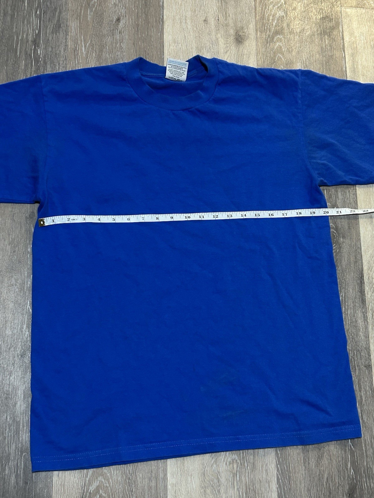 2-Pack of Mens Pro Club T-Shirts Size Large Purple and Blue Crew Neck Cotton Tee gallery