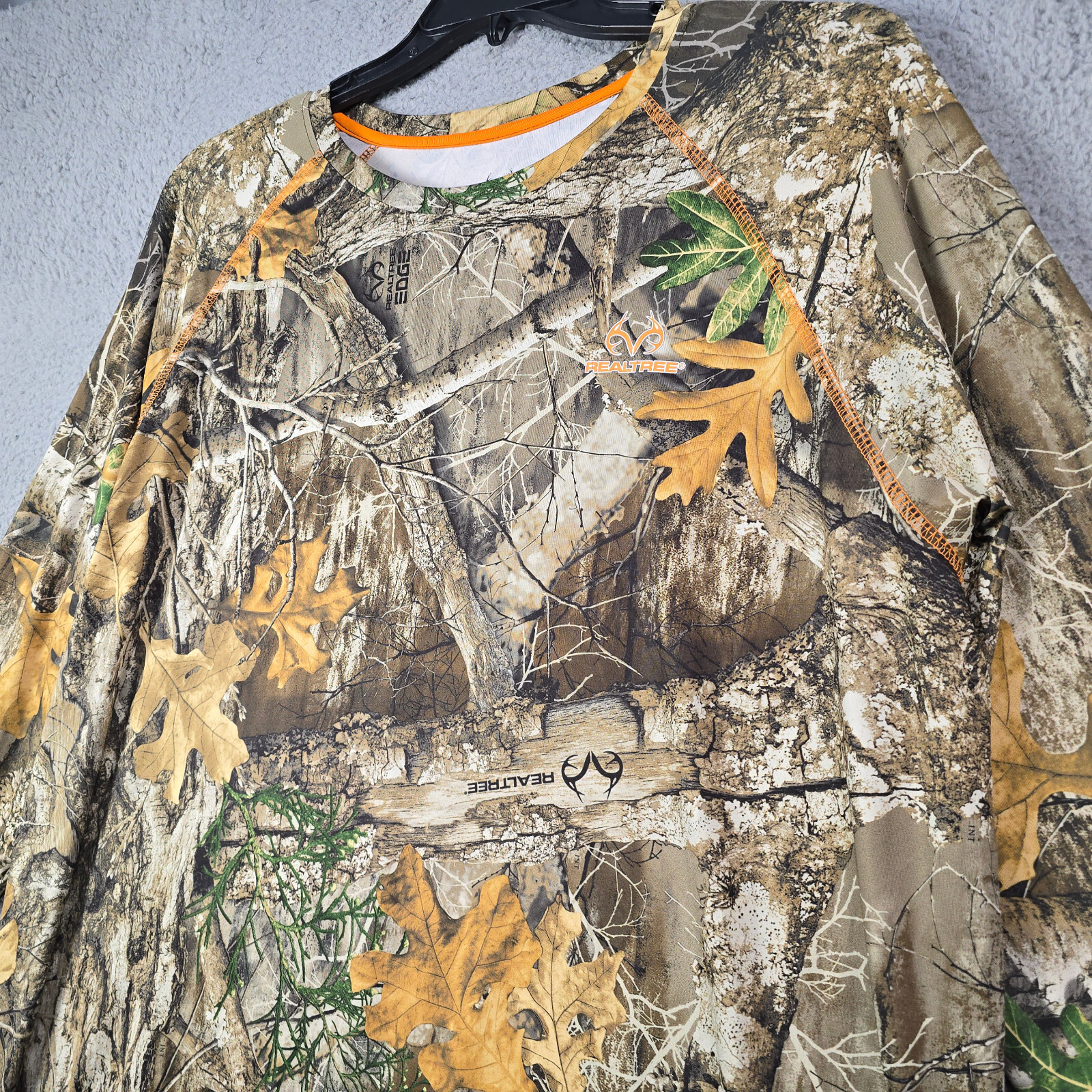 REALTREE Edge CAMO SHIRT Mens Extra Large XL BROWN Long Sleeve HUNTING HIKING gallery