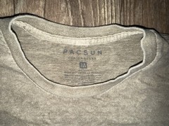 PacSun Men’s Gray Daytona Racing Graphic Logo Cotton Knit Tee Crewneck M