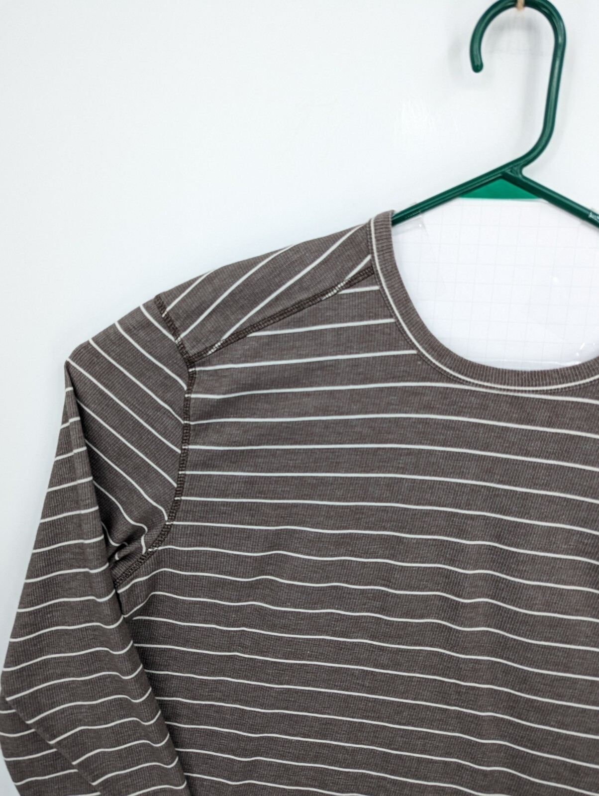 PRANA Men's Striped Keller Long Sleeve Crew Neck Knit Top Shirt Gray Brown XL gallery