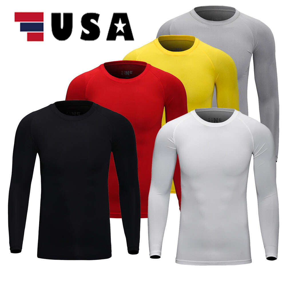 Mens Thermal Top Warm Long Sleeve Winter Undershirt Dry T-Shirt Sports Shirt USA gallery