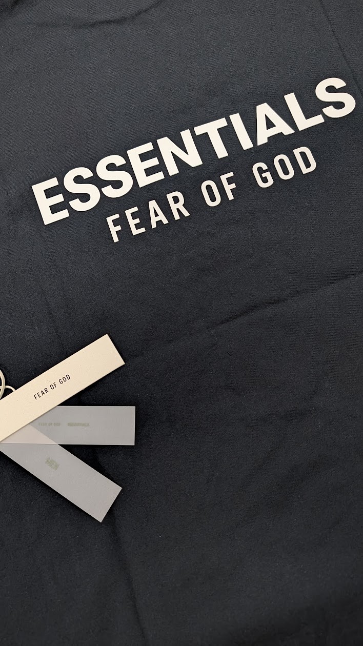 Fear of God Essentials Classic Tee 'Jet Black' XS Size Oversized T-Shirt SS25 gallery