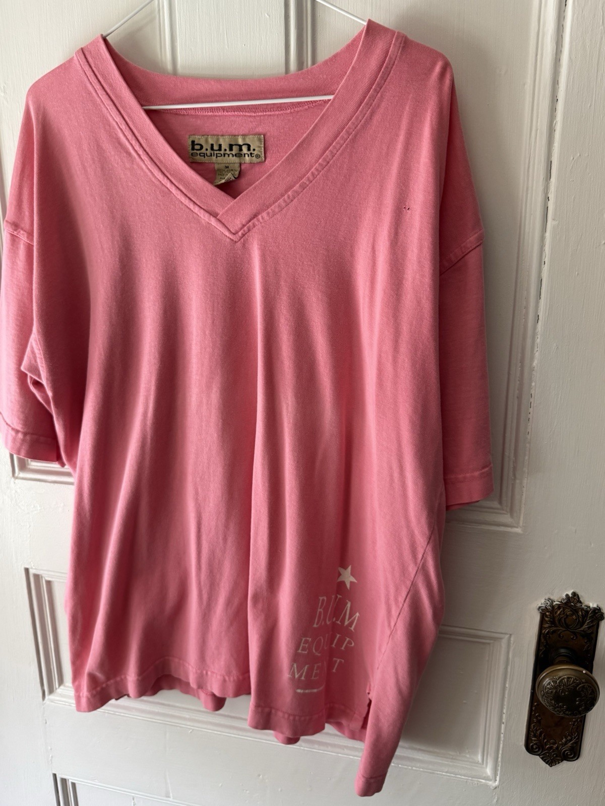 Vintage BUM Equipment Unisex 90’s T-Shirt V Neck B.U.M Equipment