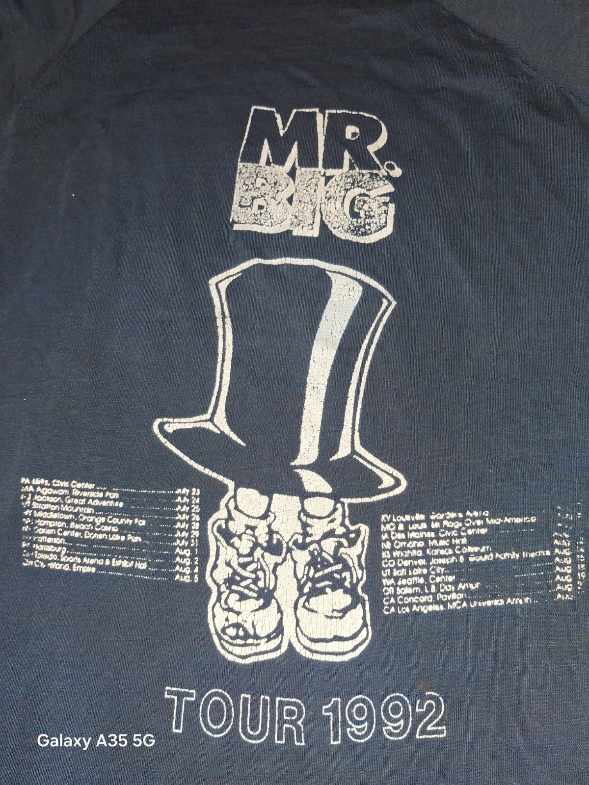 MR. BIG T-Shirt 1992 90s Vintage Rare Band T-Shirt Long Sleeve NO TAG gallery