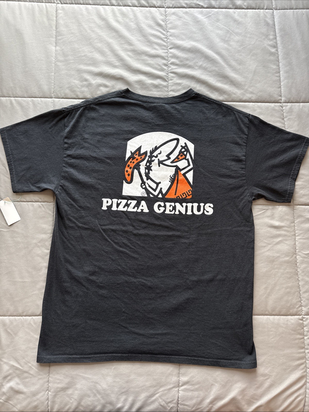 Y2K Little Caesars TShirt L Hot-N-Ready Pizza Genius Vintage Gildan Ultra Cotton gallery