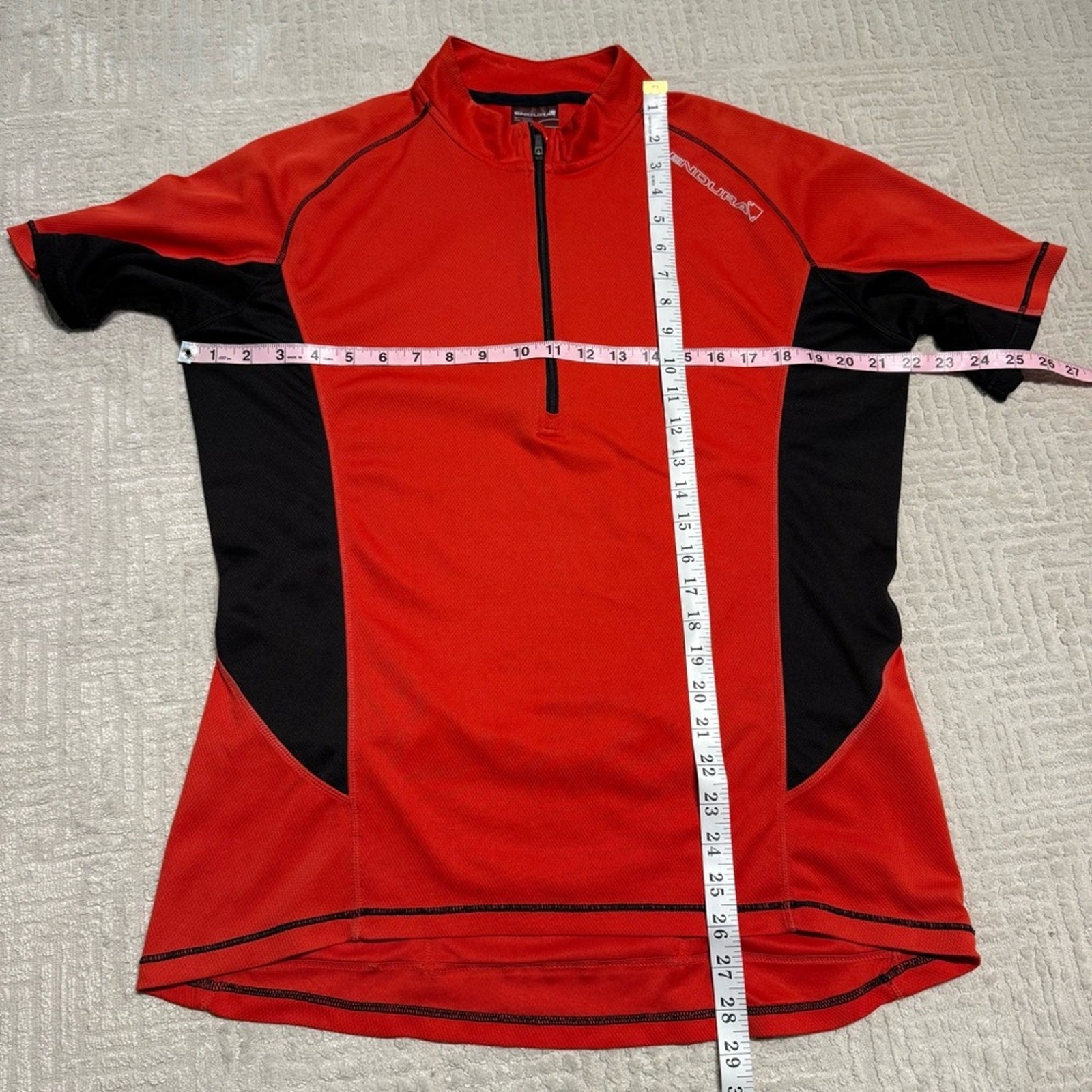 Endura Short sleeve Cycling Jersey Red and Black Men’s Large gallery