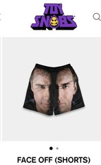 Toy Snobs FACE / OFF Extra Large Limited SOLD OUT Basketball Shorts NEW FREE NOW