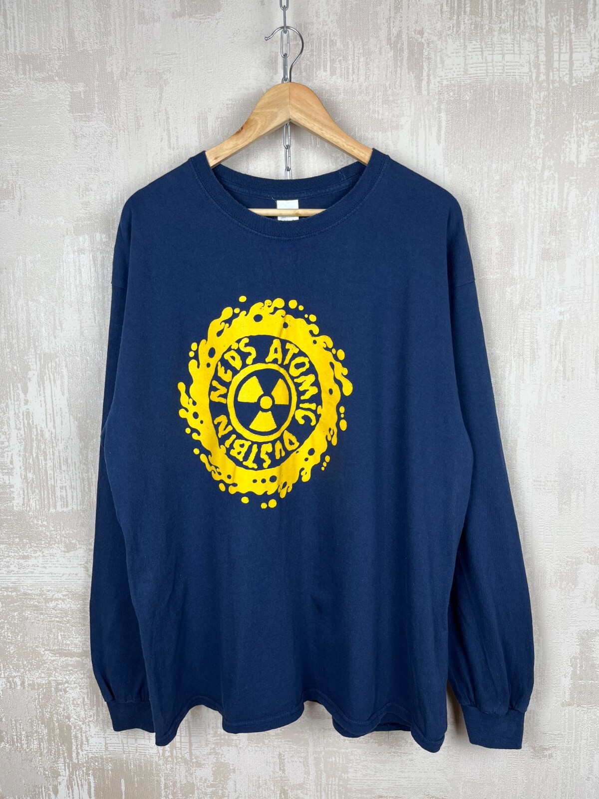 Ned's Atomic Dustbin Rock Band Vintage Long Sleeve T-shirt Size XL Navy Blue gallery