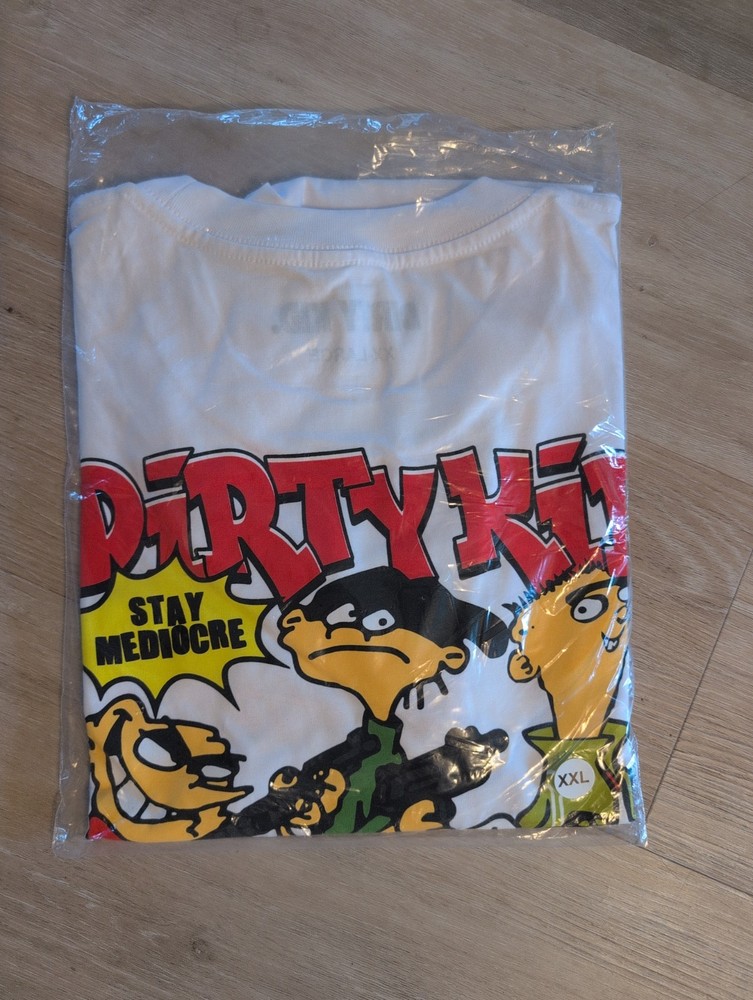 NEW Dirty Kid Co DRTY STAY MEDIOCRE Need Guns Not Money T-Shirt NEW 2XL XXL